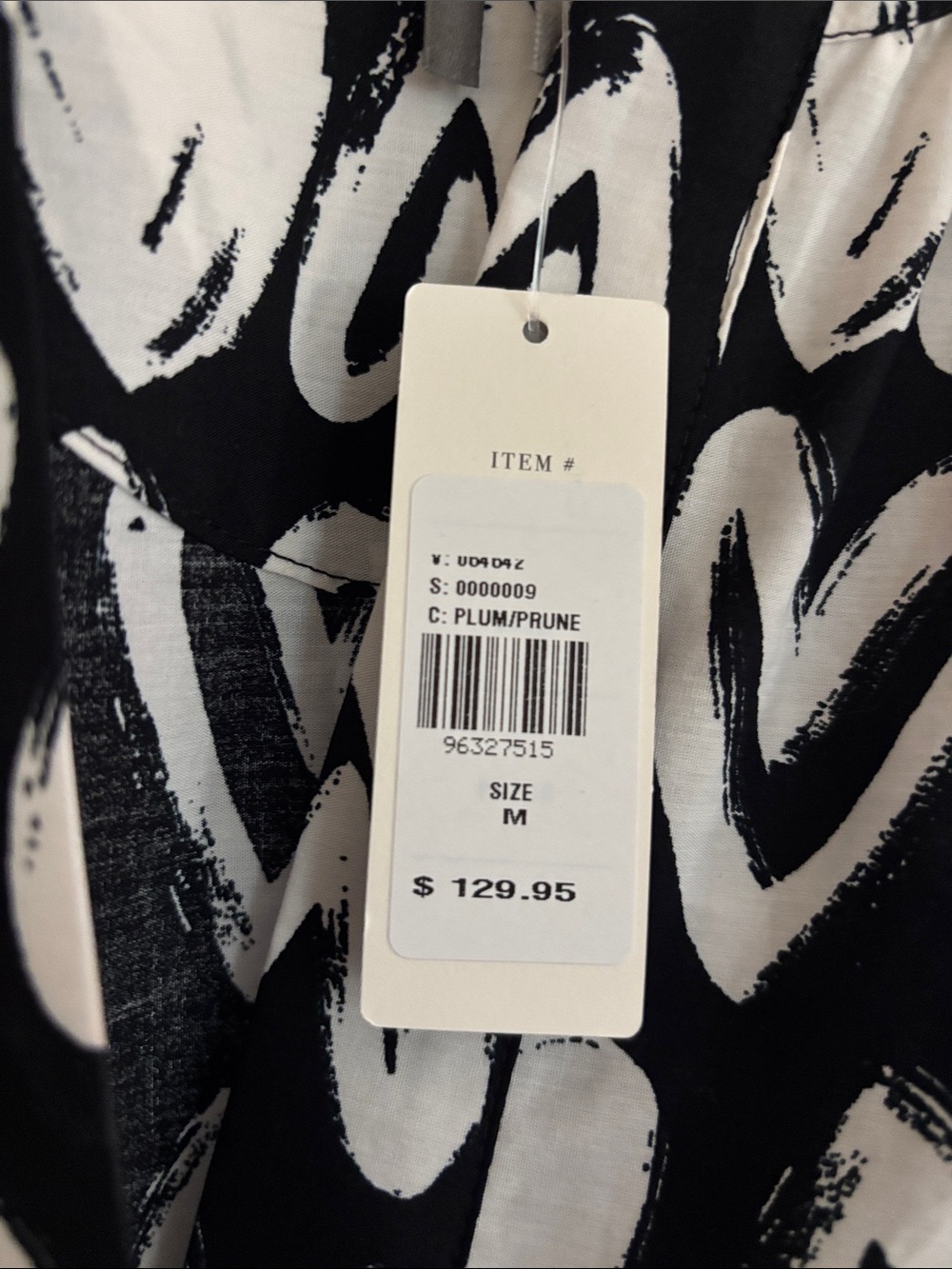 Anthropologie Black and White Heart Print Maxi Dress - Picture 2 of 9